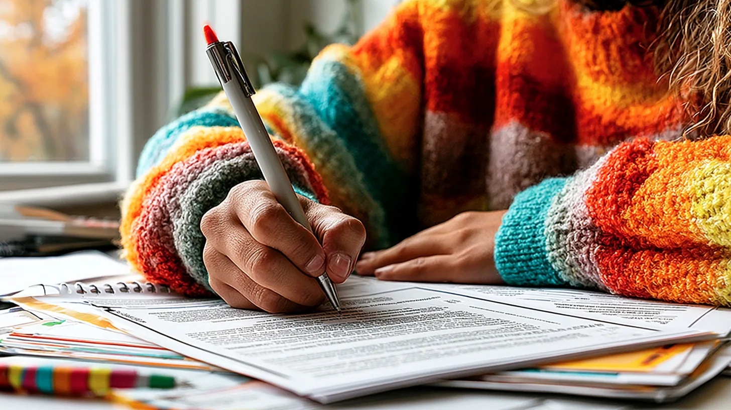 Studentin füllt sorgfältig ein Antragsformular für einen Härtefallantrag aus – Härtefall- und Sonderanträge in der Zahnmedizin